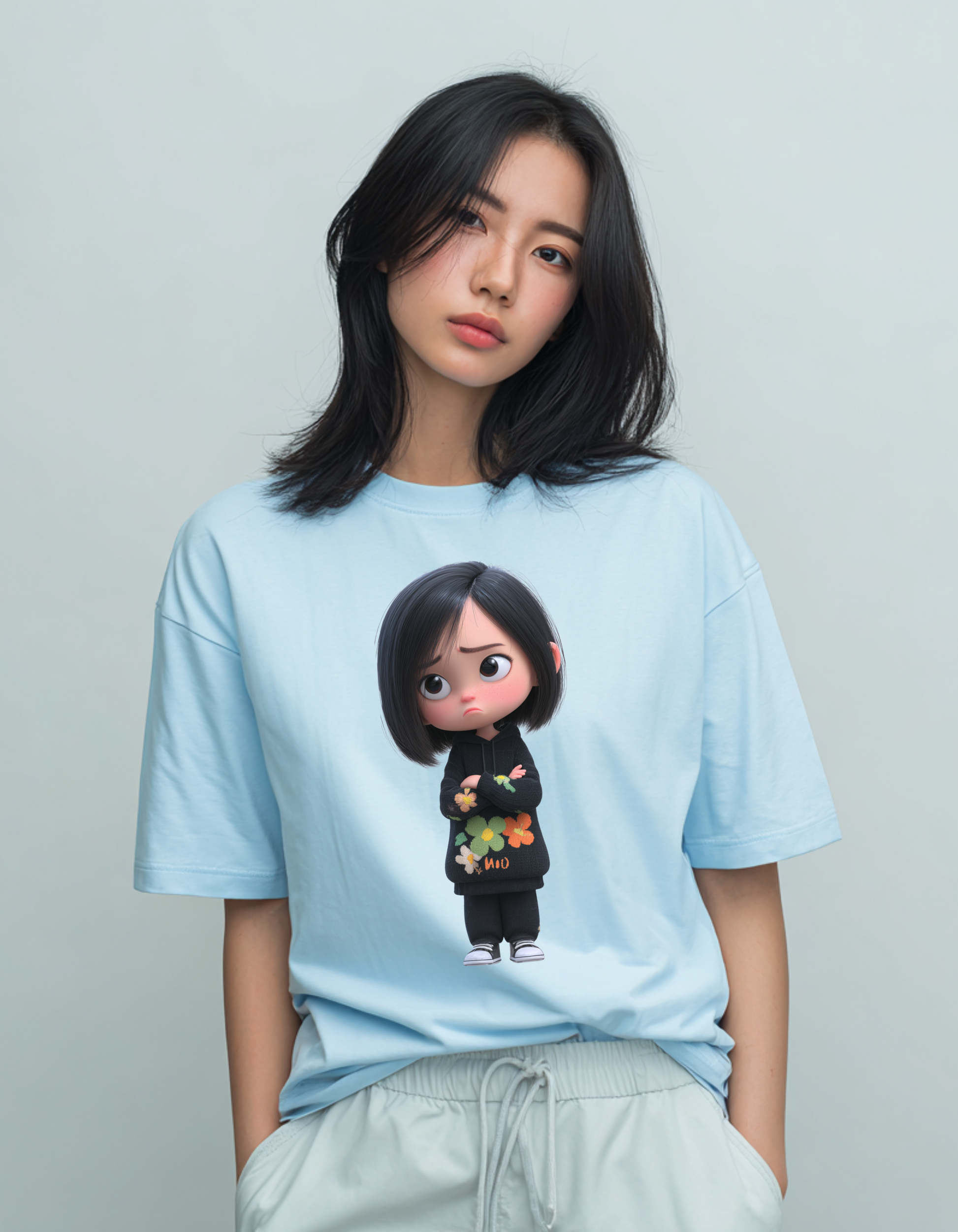 Sakun Unisex Terry Oversized Tee