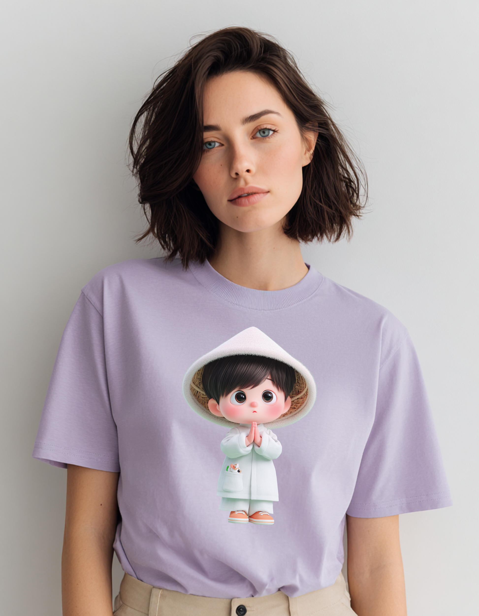 Japanese Girl Unisex Terry Oversized Tee