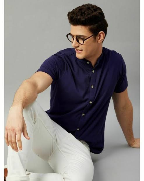 Navy Unisex Oversized Shirt