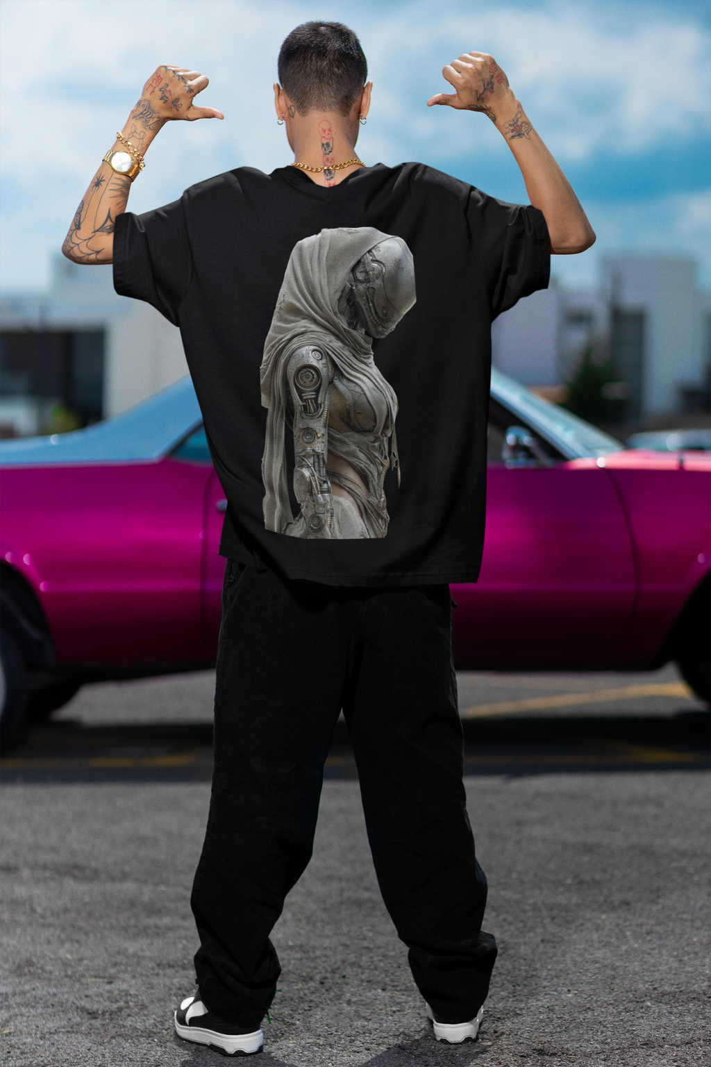 Dystopia Unisex Terry Oversized Tee