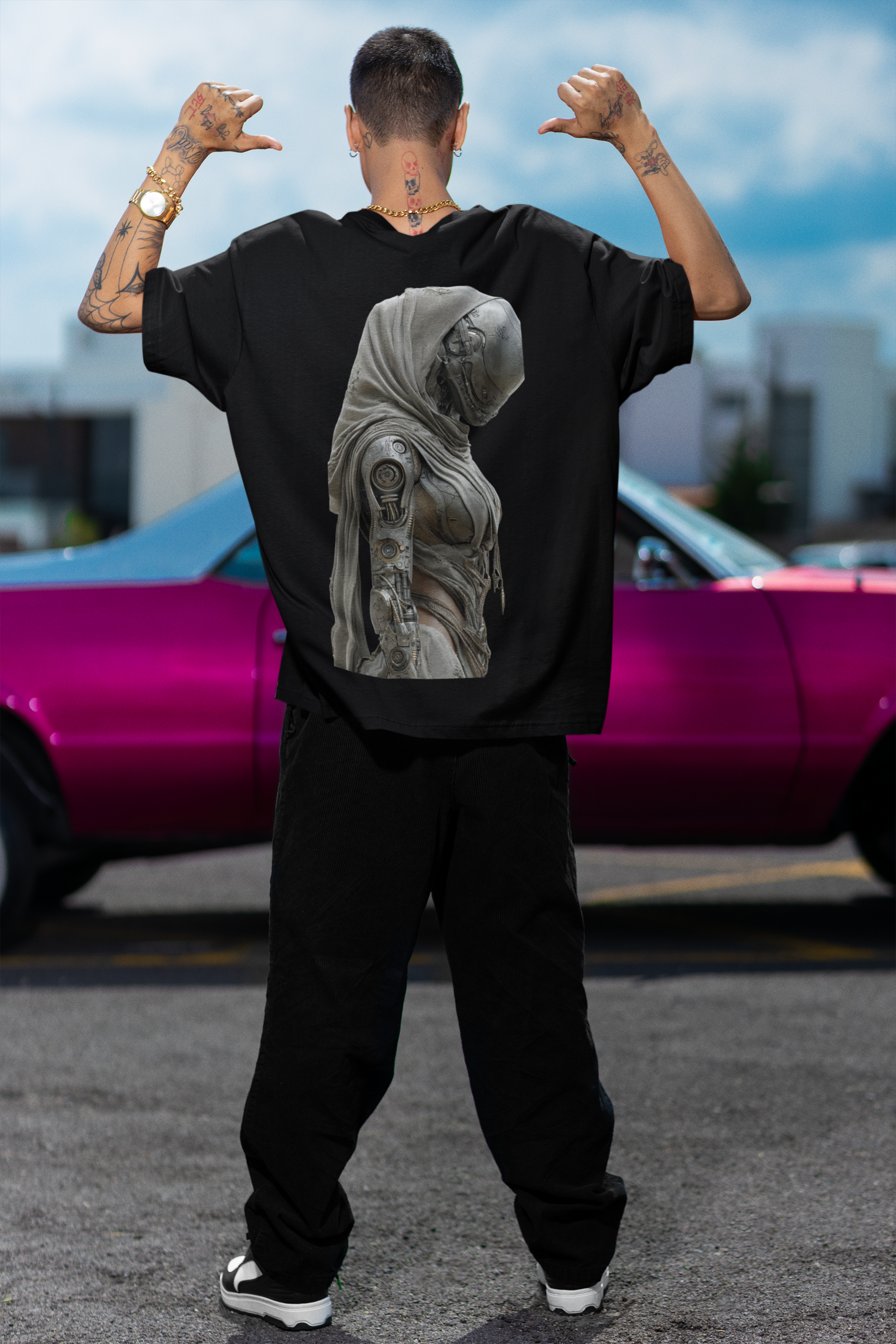 Dystopia Unisex Terry Oversized Tee
