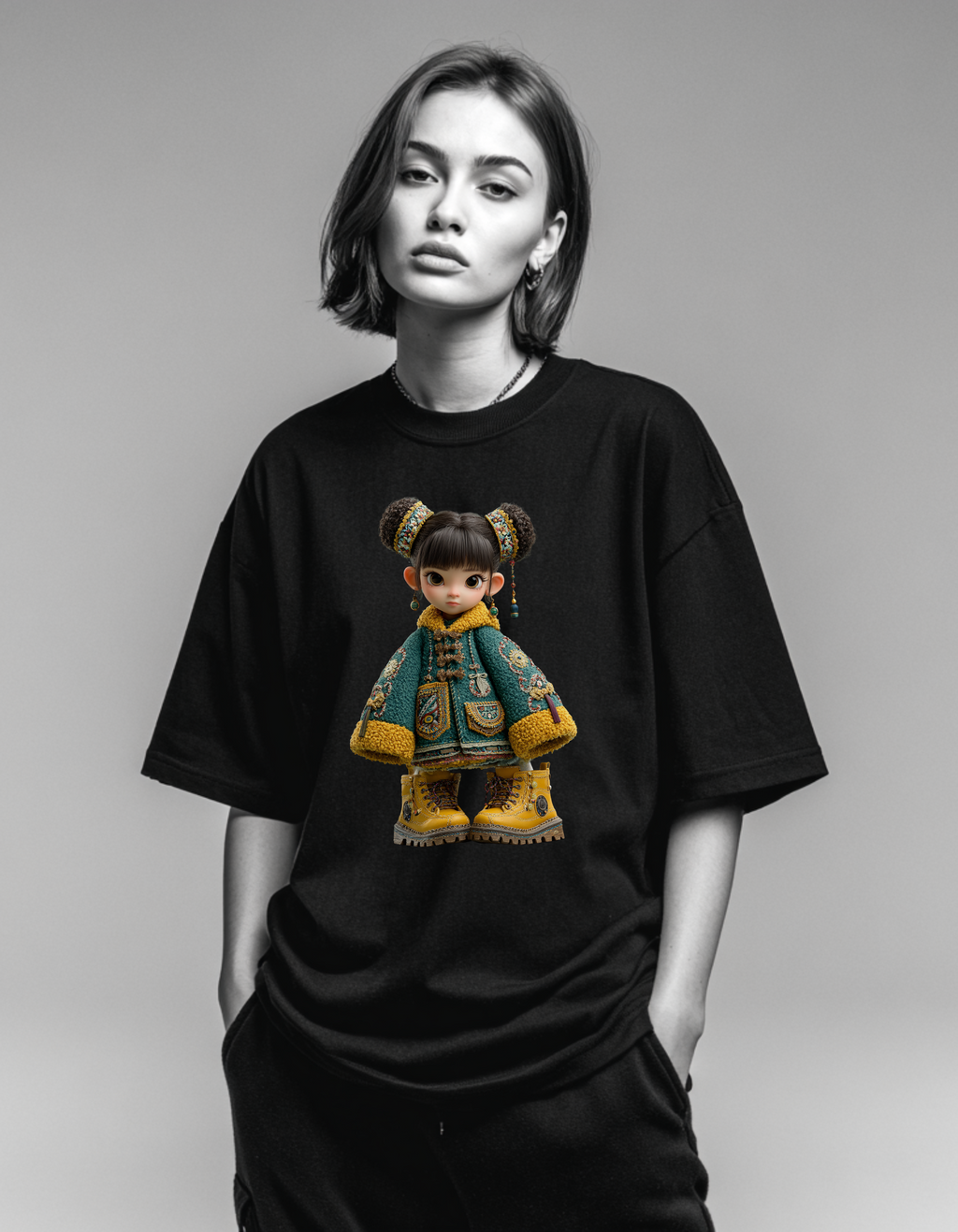 Doll Unisex Terry Oversized Tee
